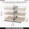 Rev-A-Shelf Steel, Light Brown, 32.62 in W, 26.5 in H, 20.4 in L, Light Brown 53PSPE3-18SC-MP - alternate 2